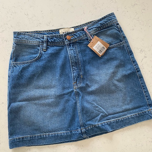 NWT Boden Nell Denim Mini Skirt Size 10 - Picture 5 of 7